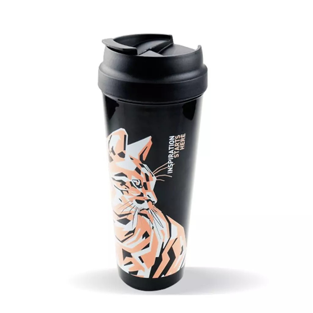 (REDMONZTER) : CPA-แก้วน้ำ : Cat Pop Art Tumbler 24oz.-BK W90XH222 mm.
