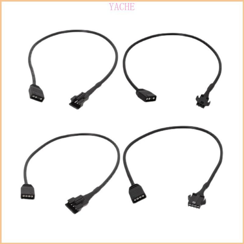 YECHE ARGB Extension Cable เข้ากันได้กับ DEEPCOOL Lian Li PC ARGB Connectors สายไฟ