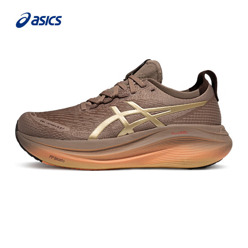 รองเท้าวิ่ง ASICS GEL-NIMBUS 27 LUXE สีน้ำตาล ดีไซน์ลดแรงกระแทก มั่นใจทุกวัน
