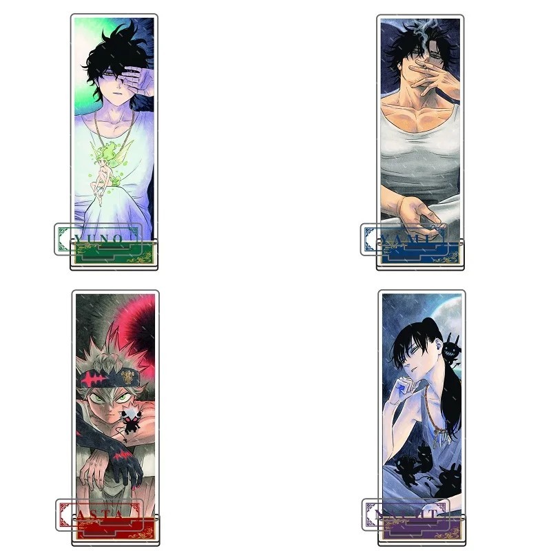 Standee อะนิเมะ Black Clover ตัวอักษร Mica อะคริลิครุ่น Asta Yuno Yami Nacht โต๊ะเรียนตกแต่งของขวัญส