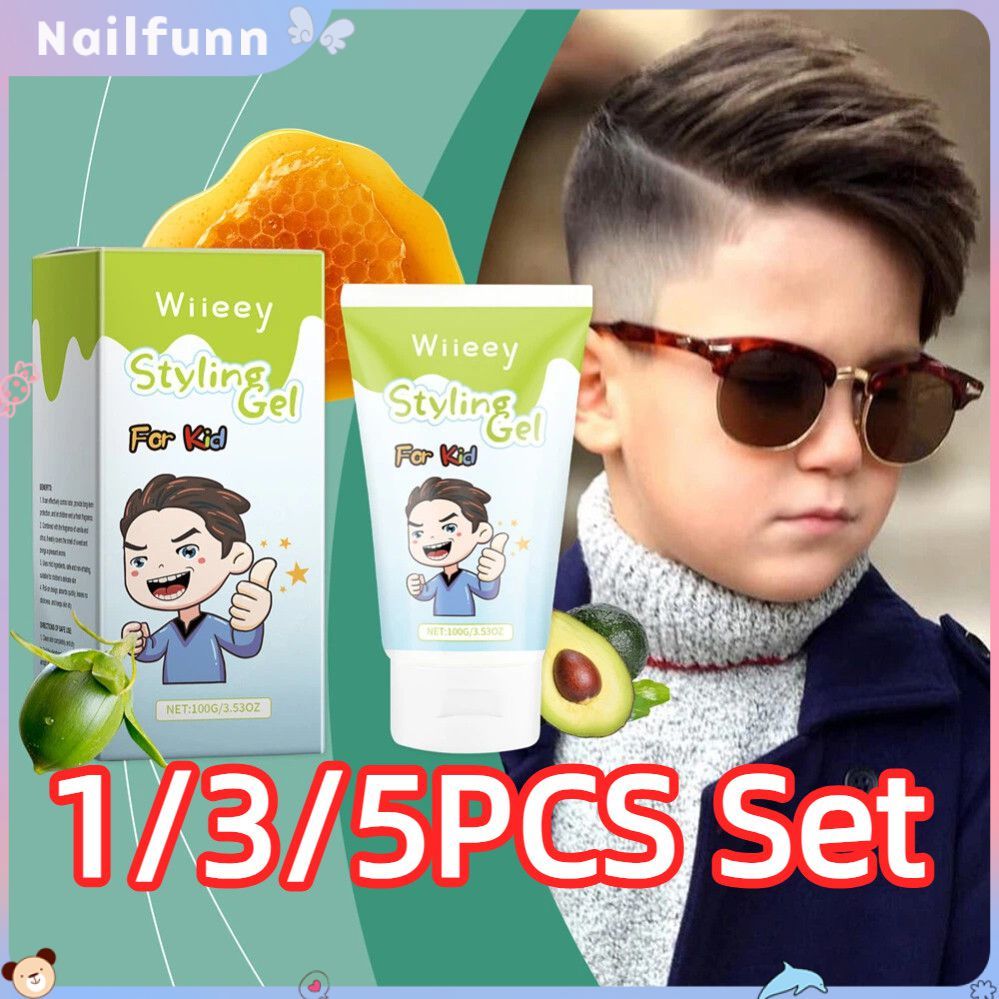 มีสินค้าพร้อมส่ง ชุดเจลจัดแต่งทรงผม Wiieey สำหรับเด็ก ผมแตกปลาย ครีมจัดแต่งทรงผม แว็กซ์จัดแต่งทรงผม ติดทนนาน บำรุงผิวกาย 100 กรัม NAILFUNN