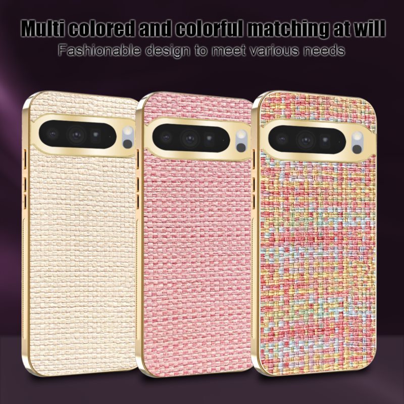 สําหรับ Google Pixcel 10 Pro XL, Pixcel 10, Pixcel 10 Pro, เคสโทรศัพท์ลายทอใหม่, ฝาครอบป้องกันป้องกั