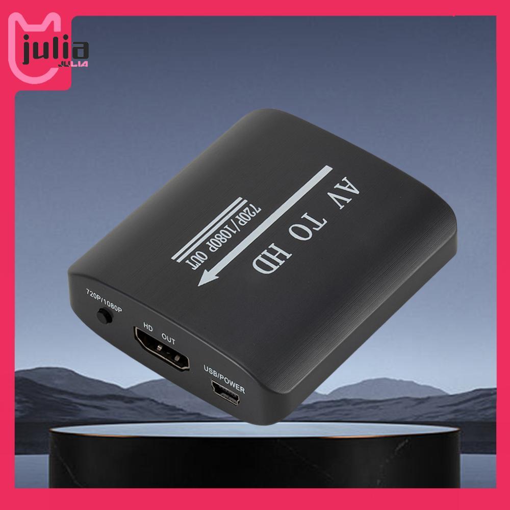 HD 1080P AV เป็น HDMI-ใช้งานร่วมกับ Converter สนับสนุน PAL CVBS AV อะแดปเตอร์กล่องวิดีโอ Converter ส