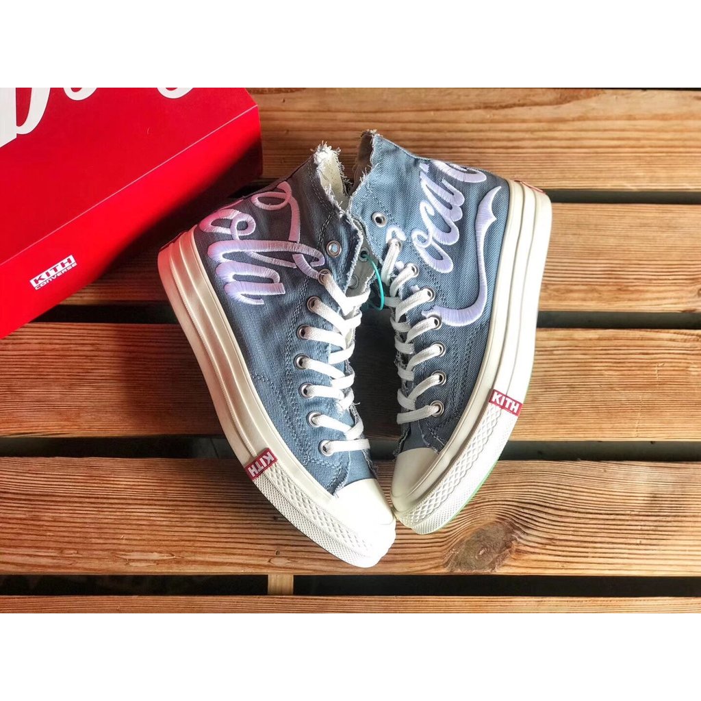 Three-Party Co-Branded Converse รองเท้าผ้าใบผ้าใบกีฬา Leisure Coca-Cola กล่องของขวัญต้นฉบับ
