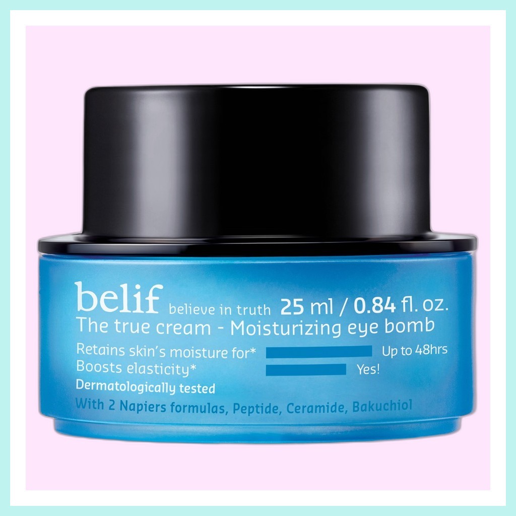 [belif] The True Cream - Moisturizing Eye Bomb, 25ml, 1 ชิ้น / ครีมบํารุงรอบดวงตาเกาหลี / สูตรให้ควา