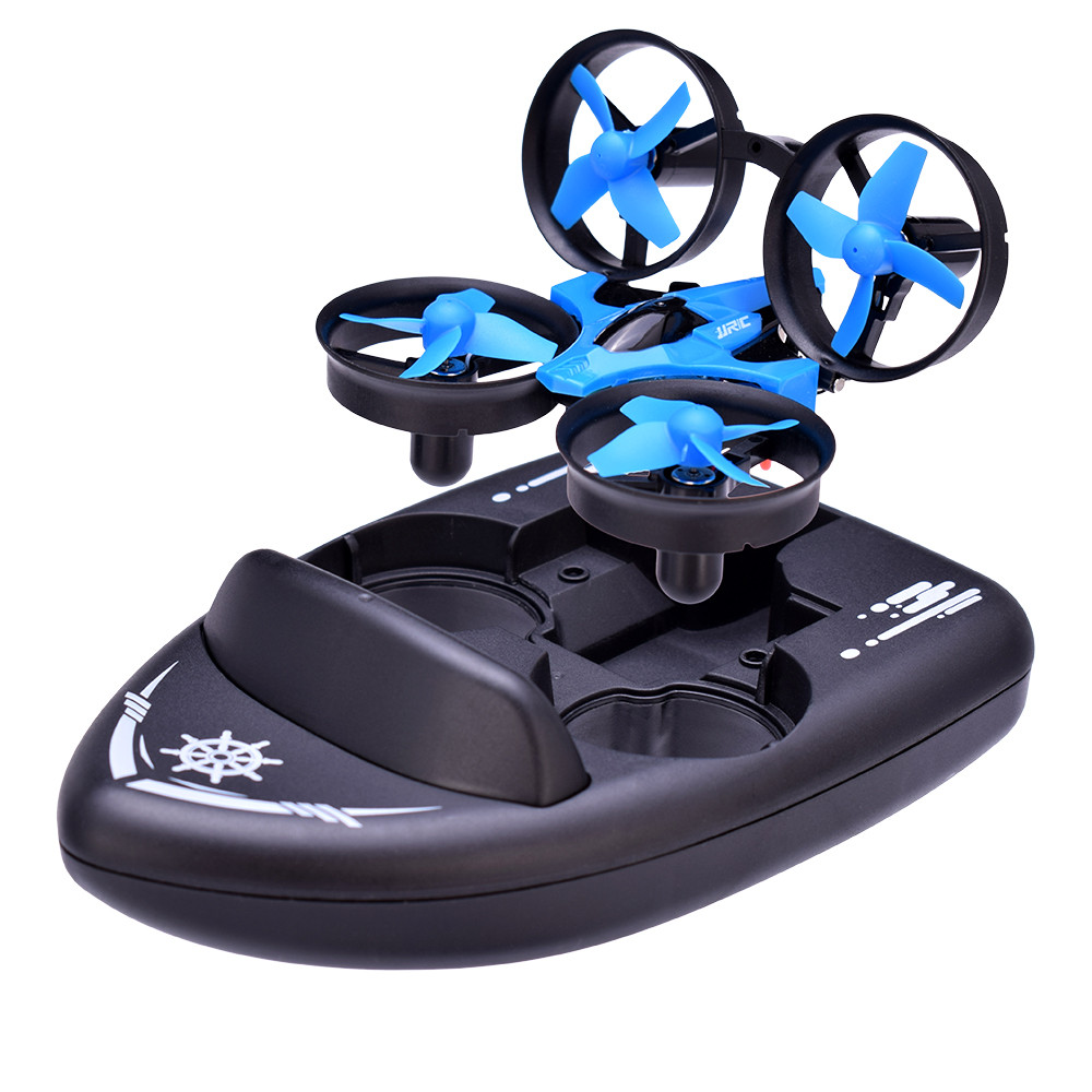 JJRC RC ของเล่น H36F 2.4G รถ Drone เรือ JJRC 3in1 รีโมทคอนโทรลของเล่น 3D Flips Headless