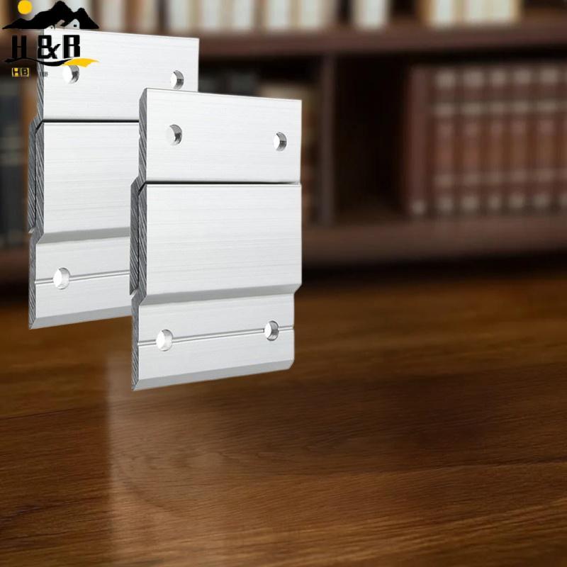 H&B 1 คู่ French Cleat Picture Hanger Heavy Duty Aluminium Z-Clamps Interloing Wall Mounting Braet P