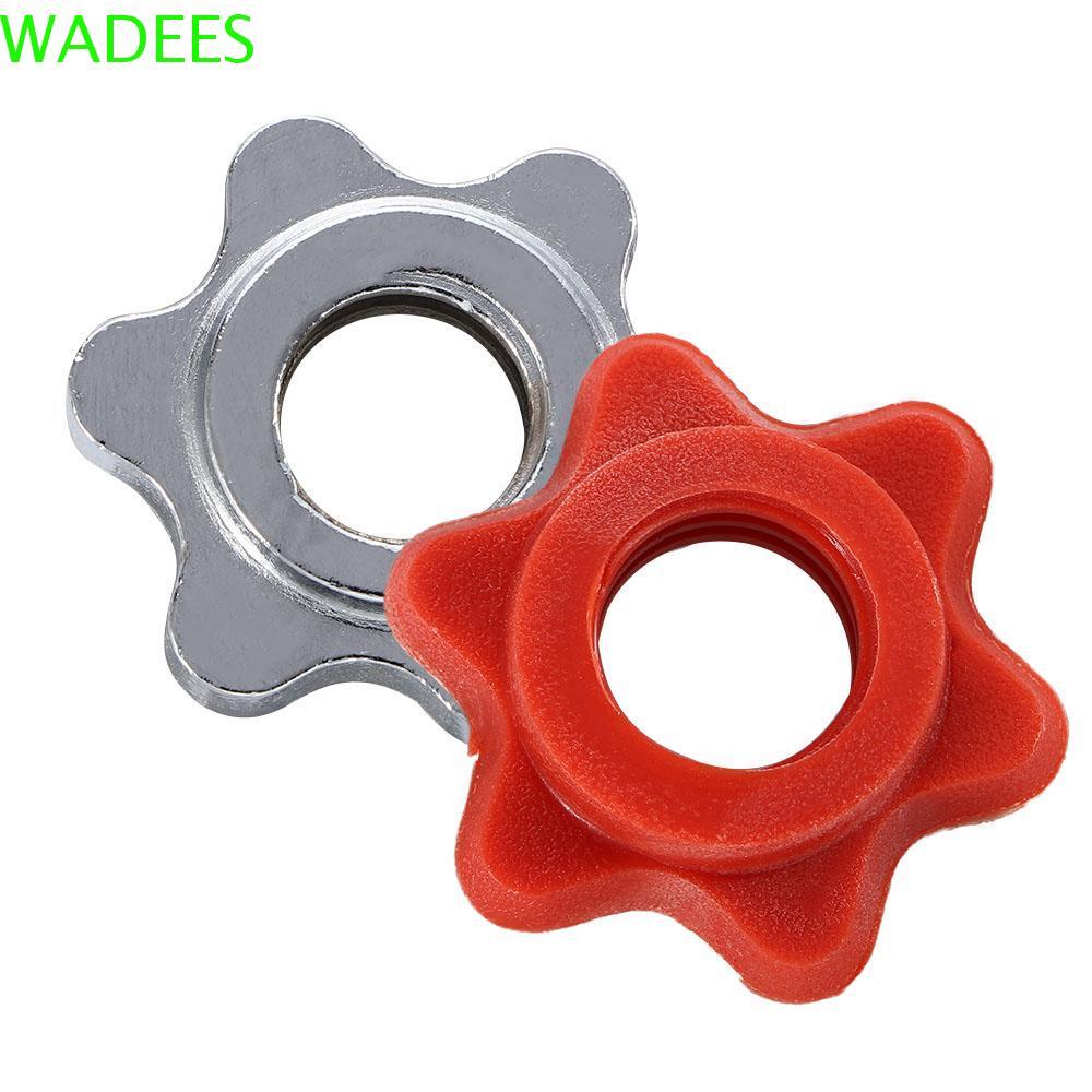 WADEES Dumbell Nut Fixed Dumbbell Anti-slip Dumbell Accessory Clamps Dumbell Spin-lock ทนทาน Hexagon