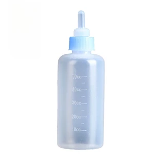 Mango ขวดนมสัตว์เลี้ยง 60 มล ขวดนมสำหรับป้อนสุนัข & แมว จุกป้อนนมแมว ขวดนมสุนัข จุกนมกระรอก กันรั่วซึม กันฝุ่น COD