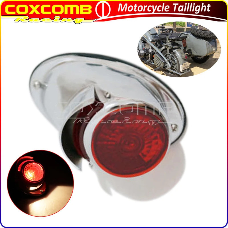 CO Sidecar Rear Fender Mudguard Light For BMW M1 M1M M1S M72 R12 R75 R51 R61 R66 R71 K750 Motorcycle