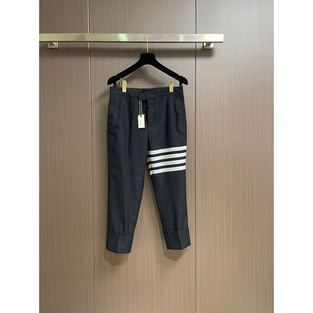 V9WI thombrowne New color-woven men's four-stripe casual trousers Casual trousers