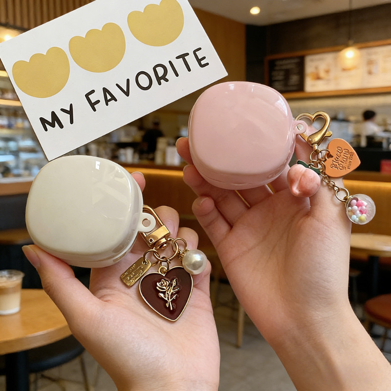 Ins love ดอกไม้สําหรับ Baseus E19 / E20 / WM01 WM02 /E17 E18 E16 BD1 MC1 แฟชั่นหูฟังบลูทูธซิลิโคนอ่อนนุ่มป้องกันสําหรับ baseus wm02 TWS Cas