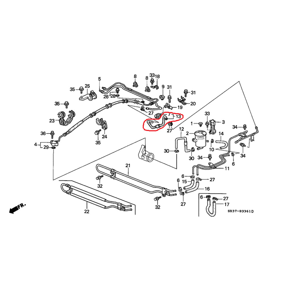 ท่อกระป๋องเพาเวอร์ HONDA CIVIC 3dr 4dr EG 1992-1995 D15B 1.5 D16A B16A 1.6 INTEGRA DC2 B18C 1.8