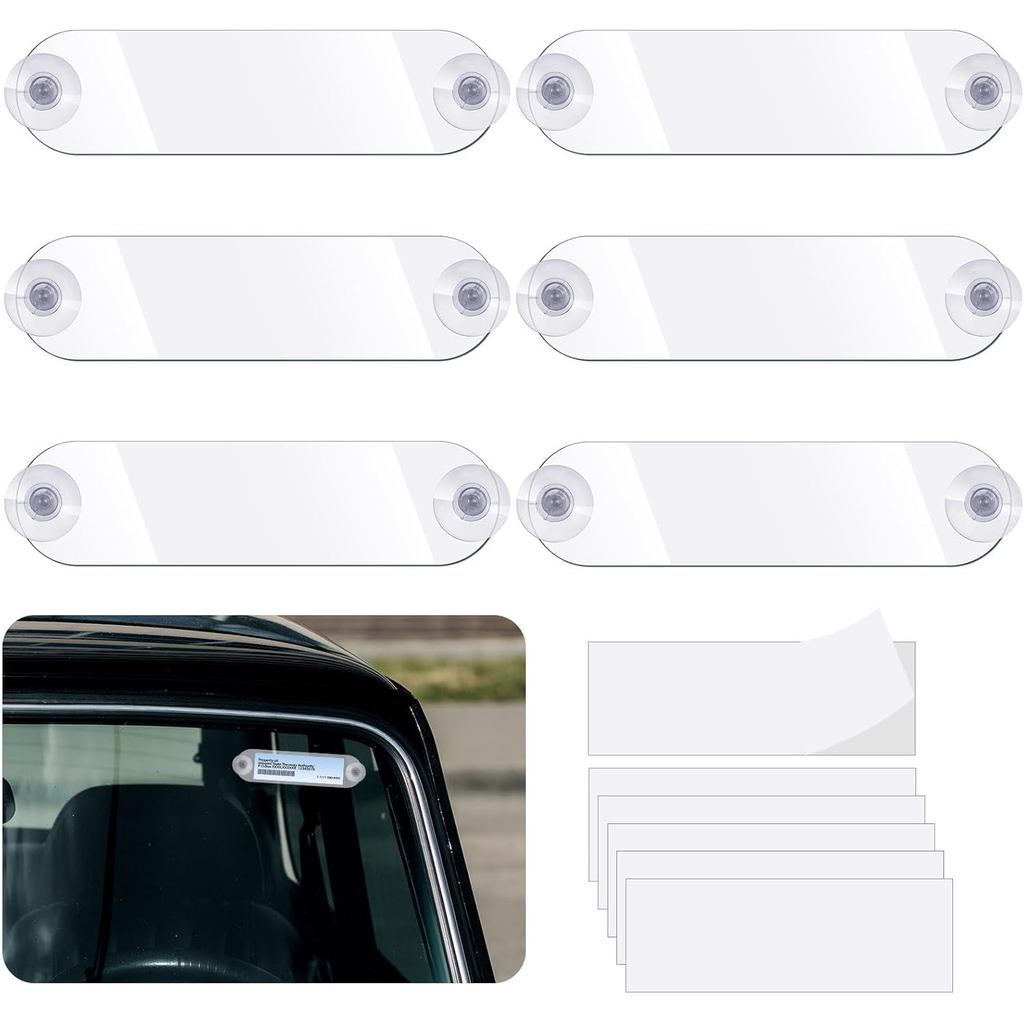 หวาย EzView Pass ผู้ถือ Transponder สําหรับกระจกรถยนต์ Ez Pass แผ่นยึดกาวและถ้วยดูดที่แข็งแกร่งสําหร