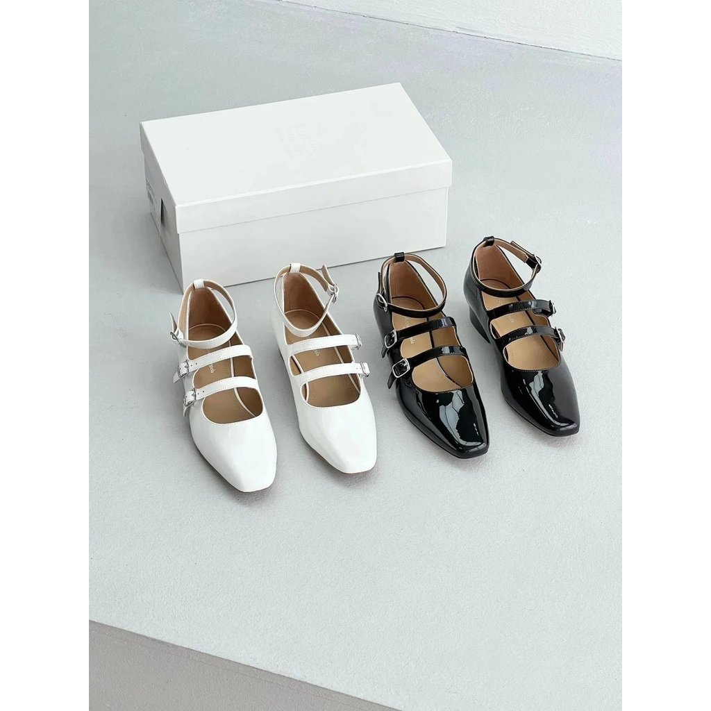 รองเท้าแตะ Mary Shoes mm6 Jane ส้นสูง และรองเท้า Jima Women's Single