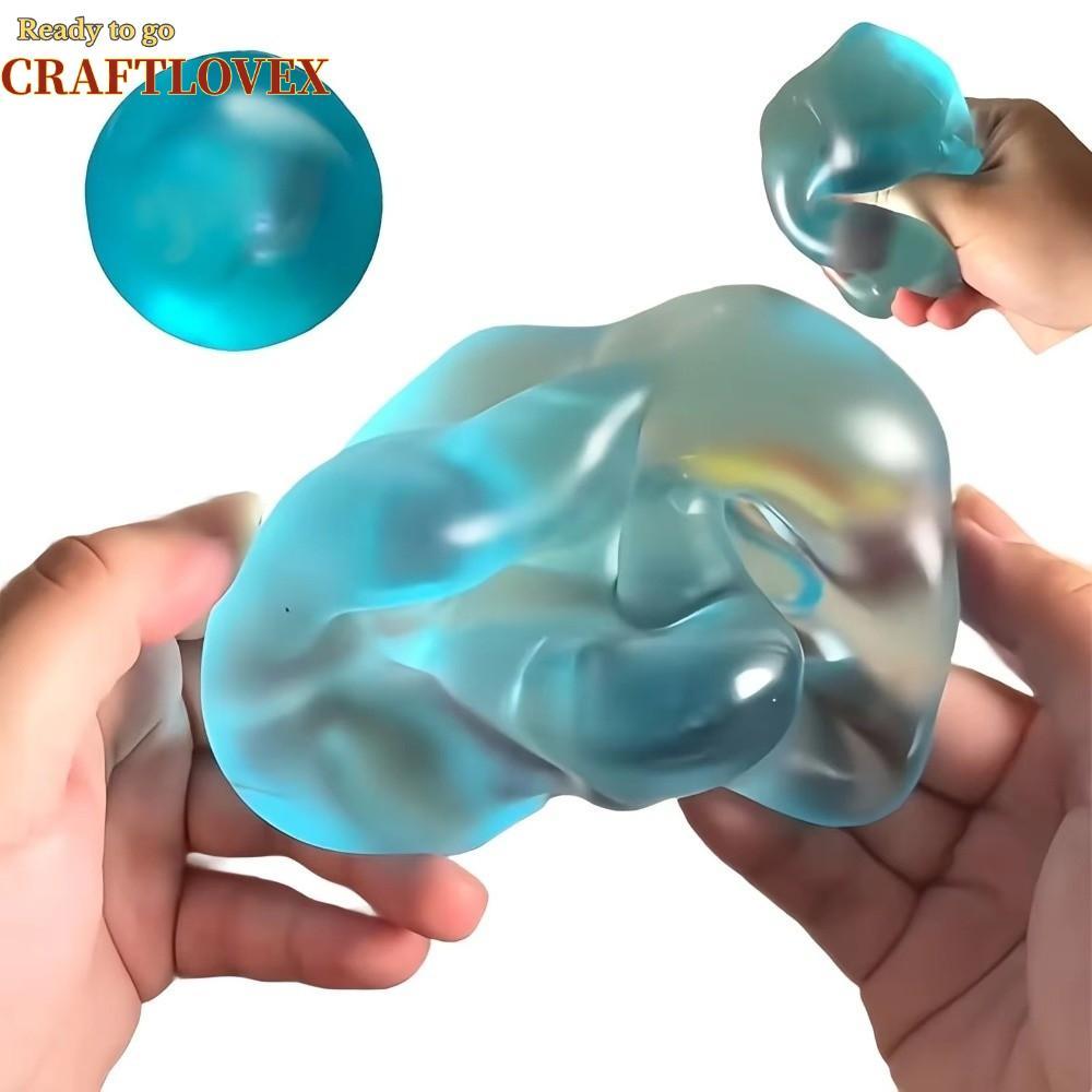 CRAFTLOVEX ของเล่นสกุชชี่ วัสดุนุ่มใสสีฟ้า Anti Stress Sensory Fidgets จําลอง Sensory Stress Relief Slow Resilience Soft จําลอง Maltose สําหรับของขวัญคริสต์มาส