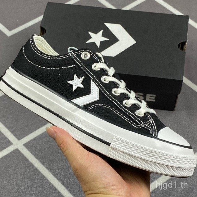 VERS Star Player 76 Star Arrow Soft Unisex ผู้หญิงผู้ชายคลาสสิก Low Cut รองเท้าผ้าใบสีดํารองเท้าลําล