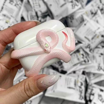 Snake Series Original เคสหูฟังเหมาะสําหรับ airpodspro2 Apple หูฟัง pro 12th Generation Black Snake W