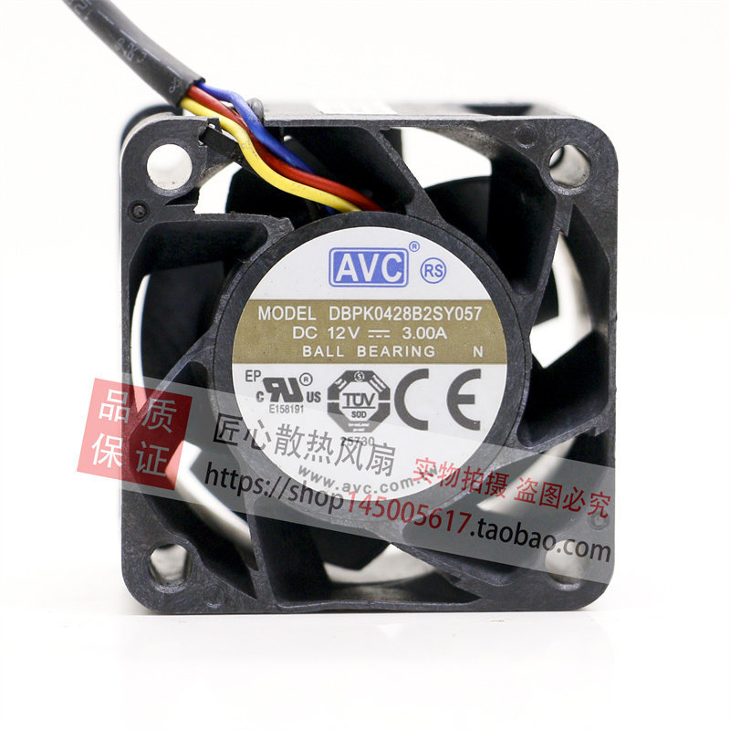 [หม้อน้ําขายร้อน] พัดลม AVC High Storm PWM 4CM 4028 12V 3A Ball DBPK0428B2S Y070