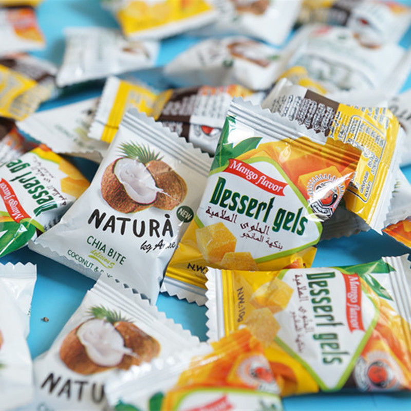 原装泰国JDCOCO芒果酱心软糕 椰子糕榴莲玉米软糖500g3-25Original Thai JDCOCO Mango Jam Soft Cake, Coconut Cake, Durian Cor