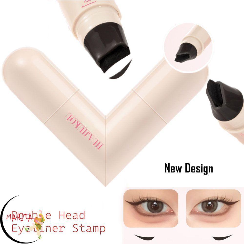 MARITA Eyeliner Stamp, Quick Dry Long Lasting Eye Liner Stamp, กันน้ําใช้งานง่าย Black Color Eyeline