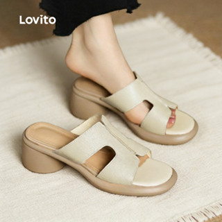 Lovito  รองเท้าส้นสูงสําหรับสุภาพสตรีสําหรับการเดินทางที่สง่…