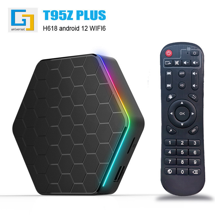 T95Z Plus H618 Set Top box Android 12 wifi6 กล่องทีวี 4/128G 4K กล่องทีวีการค้าต่างประเทศ