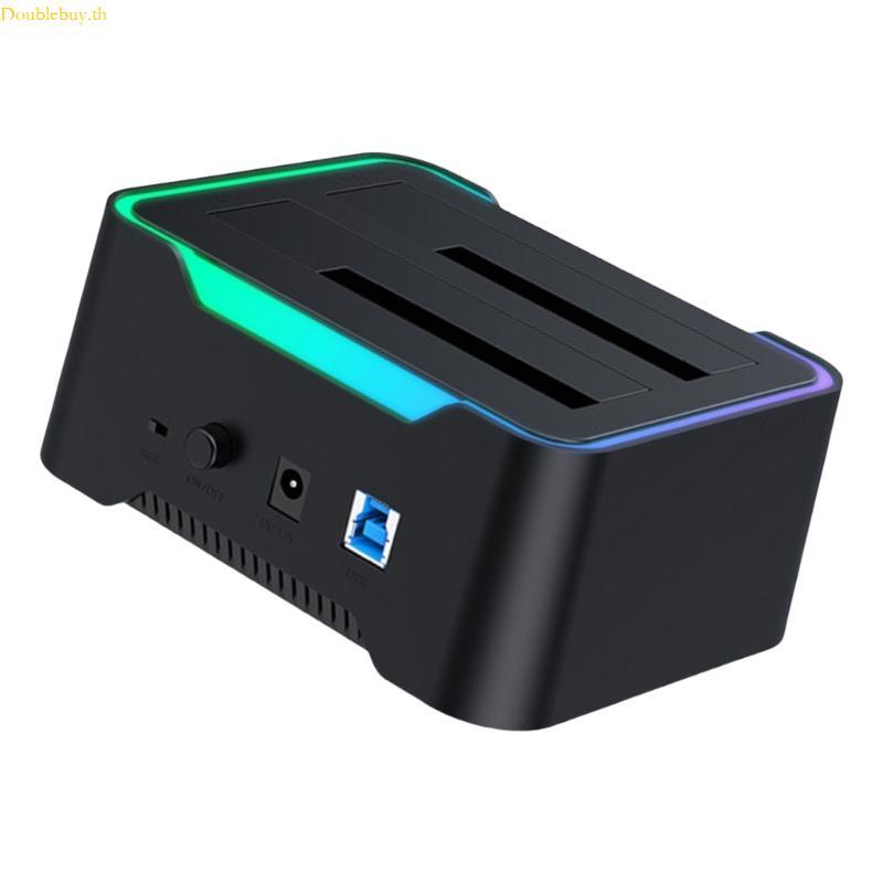 Doublebuy Double Bay Hard Drive Enclosure USB3 0 สําหรับ 3 5 และ 2 5 นิ้วไดรฟ์ Docking Station สะดวก