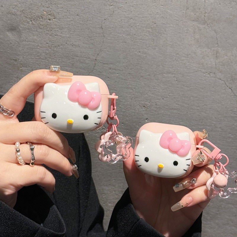 เคสนุ่มน่ารักโปร่งใสพร้อมจี้ TPU สําหรับ Galaxy Buds Core/Buds FE/Buds 2/Pro/Live เกาหลี ฝาครอบหูฟัง Samsung