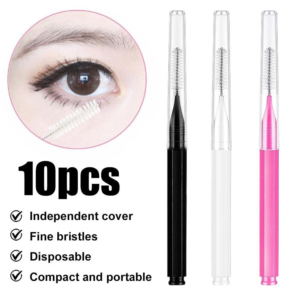 แปรงคิ้วเกลียวพร้อม Curvature ปรับได้, แต่งหน้าแบบใช้แล้วทิ้งพร้อมฝาปิด, ขนตา H9z5