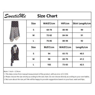 SweeticMe แฟชั่นผู้หญิงใหม่ Contrast สี Polka Dots ไม่สม่ําเสมอตาข่ายดูผ่านกระโปรงยาว