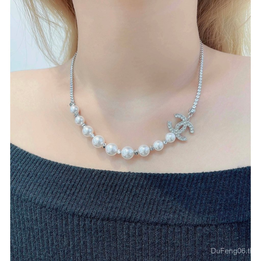สร้อยคอมุก Chanel สไตล์ใหม่ 25b