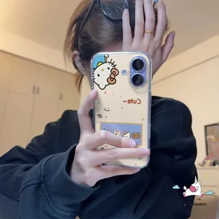 เหมาะสำหรับ OPPO Reno 10 11F 12F 14F 14 15 12 13 8T 6 5F 6Z 7Z 15F 11 12 13 15 14 Pro ลูกสุนัขเพนกวินการ์ตูนเรียบง่าย