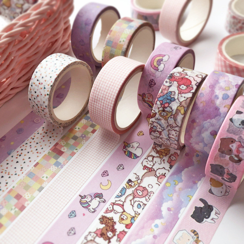 5m Washi Tape Creative Handbook Tape เทปน่ารักคู่มือเทป DIY เทปตกแต่ง