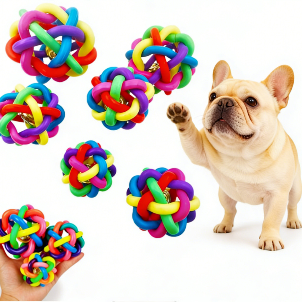 1pcs เส้นผ่านศูนย์กลาง 6 ซม. Squeaky สัตว์เลี้ยงสุนัข Ball ของเล่นสําหรับขนาดเล็กยาง Chew Puppy ของเล่นสุนัขสุนัขสัตว์เลี้ยง brinquedo cachorro