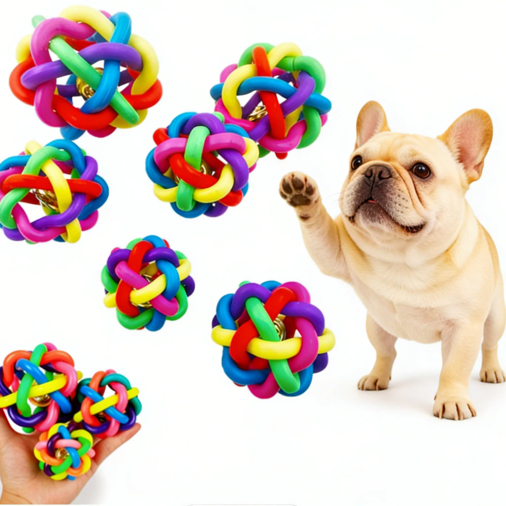 1pcs เส้นผ่านศูนย์กลาง 6 ซม. Squeaky สัตว์เลี้ยงสุนัข Ball ของเล่นสําหรับขนาดเล็กยาง Chew Puppy ของเล่นสุนัขสุนัขสัตว์เลี้ยง brinquedo cachorro