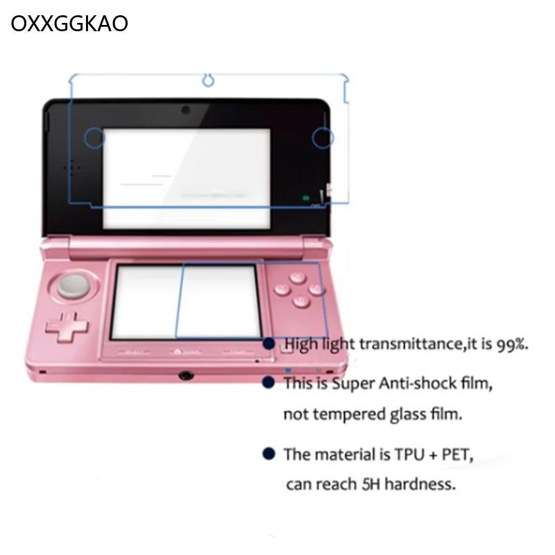 OXXGGKAO 2 PC ป้องกันหน้าจอป้องกันการระเบิดฟิล์มสําหรับ 3DS Scratchproof ฟิล์ม Shatterproof