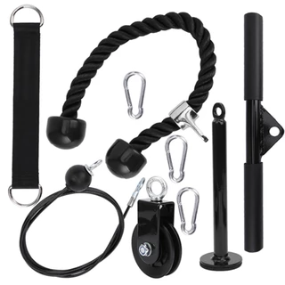 9PCS อุปกรณ์ออกกําลังกาย รอกสายเคเบิล DIY สําหรับยกแขน