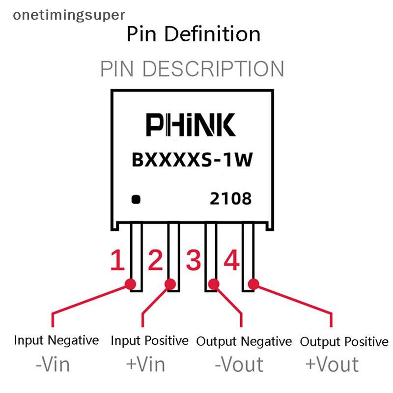 Onetimingsuper 2 ชิ้น/ล็อต B0505S-1W B0505S B0505 SIP-4 IC ใหม่แหล่งจ่ายไฟแยก 5V ถึง 5V OTP