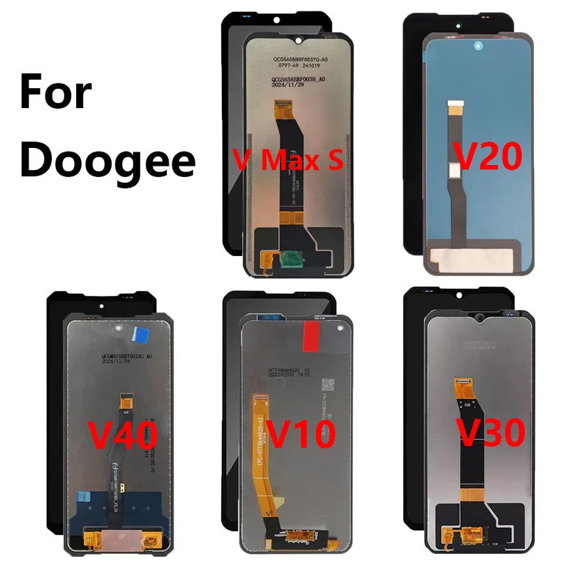 หน้าจอ LCD สําหรับ Doogee V Max S V10 V11 V20 V20S V20 PRO V30 V MAX V30T V31GT V40 V40 PRO เปลี่ยน 