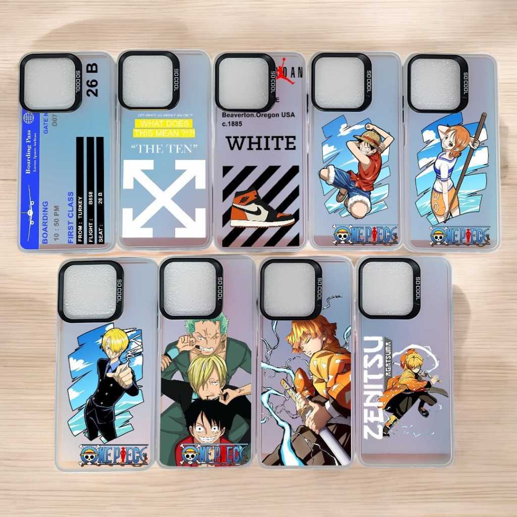 IMD SILVER MOTIF CASE OPPO A3 NFC A3 PRO A3X A5i 4G - BDC