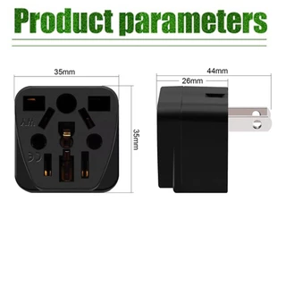 ร้านคนไทย！ 10A 250V อแดปเตอร์ ปลั๊กแปลง สำหรับType A อเนกประสงค์ พกพาได้ ประหยัดพื้นที่ หลายประเทศใช้ได้