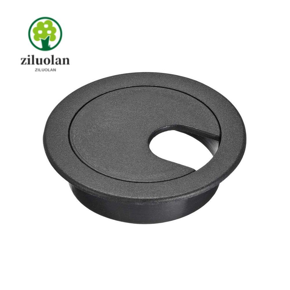 Ziluolan 5 ชิ ้ นฝาครอบรูสายเคเบิล , 45 มม./1.77 สีเทาสายไฟ Grommets Hole Cover,ทนความร ้ อน 35 มม./1-3/8 พลาสติกแบบมีกาวในตัวสําหรับโต ๊ ะพีซีสํานักงาน