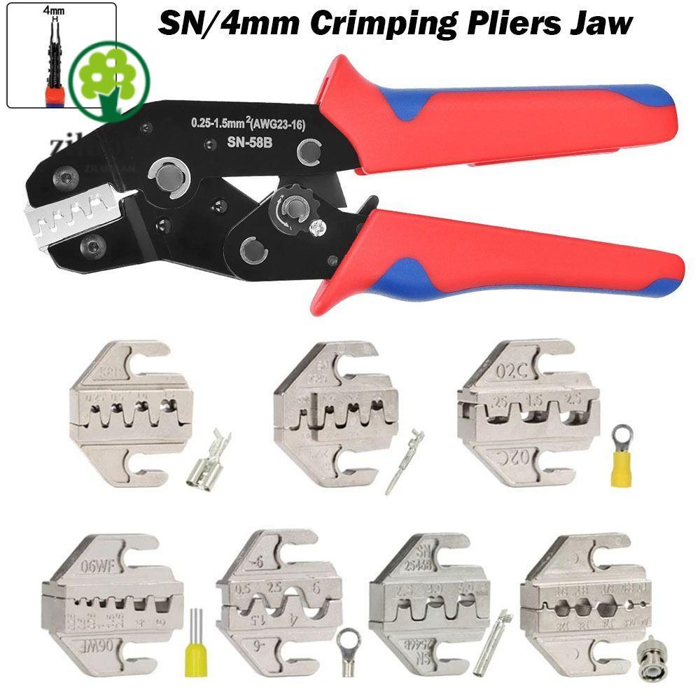 ZILUOLAN SN Crimping คีมขากรรไกร,โลหะผสม SN-2546B 02C Crimping คีมขากรรไกร,กว้าง 4 มม.06WF 2549 03H 