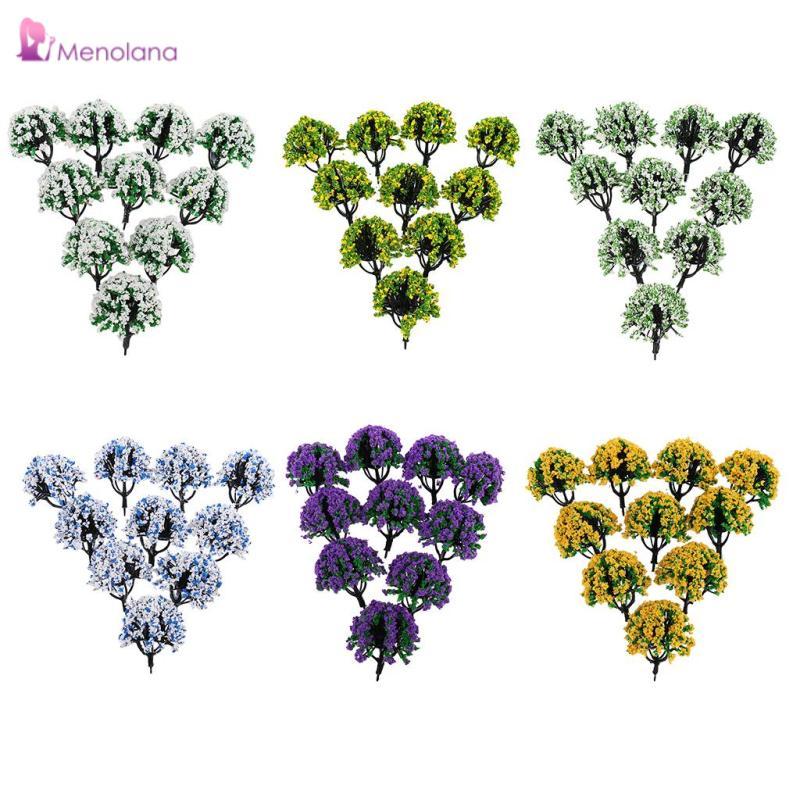 [Menolana] 10x Model Trees Architecture Train Train Train Wargame Diorama Scenery N Scale