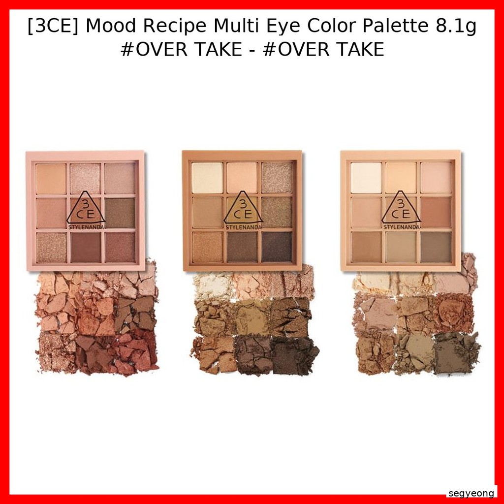 [3CE] Mood Recipe Multi Eye Color Palette 8.1g #OVER เอา - #OVER TAKE / อเนกประสงค์ น่าทึ่ง โดย segy