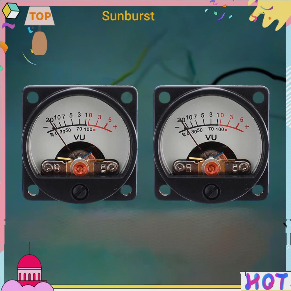 6V-12V VU แผงเมตร Warm Back Light Recording 500UA VU Meter Audio Level Amp [Sunburst11.th]