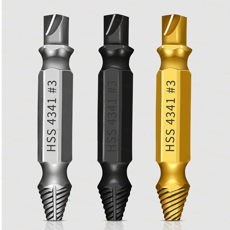 6Pcs Damaged Screw Extractor Kit and Stripped Screw Extractor Easily Quickly