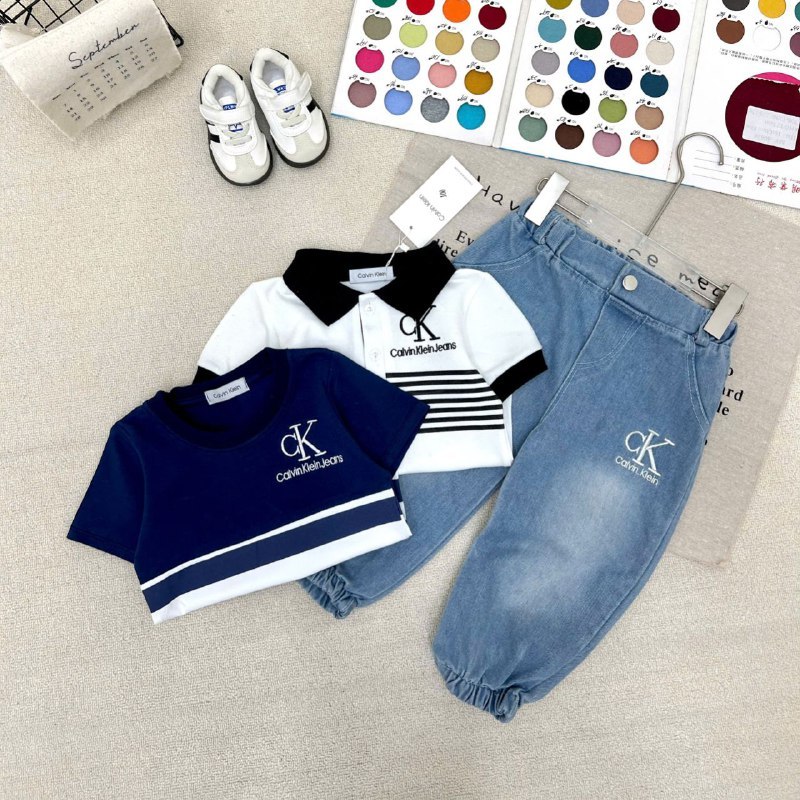 3IN1 TSHIRT ชุดยีนส์ - ชุด CO TODDLER KIDS CK3T