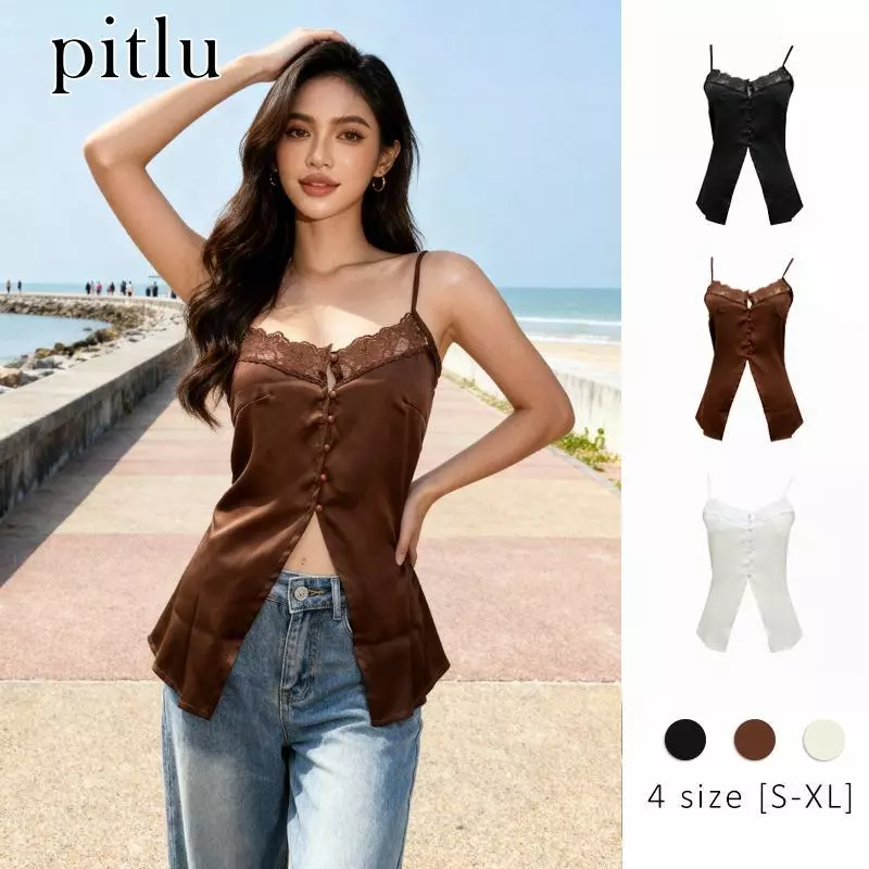 สเปรย์ท็อป พิทลู สำหรับอาบน้ำ ทำจากผ้าดาแมส สีดำ/น้ำตาล/ขาว ไซส์ S-XL ดูสวยงามและเรียบหรู